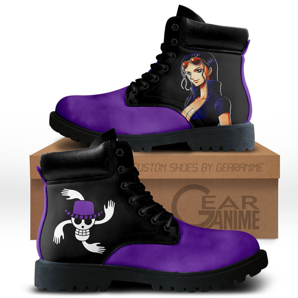 Nico Robin Boots Shoes Anime Custom NTT051