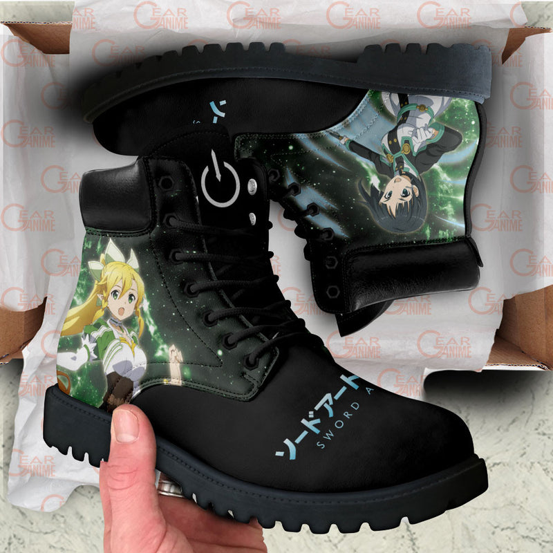 Leafa Boots Shoes Anime Custom MV1110