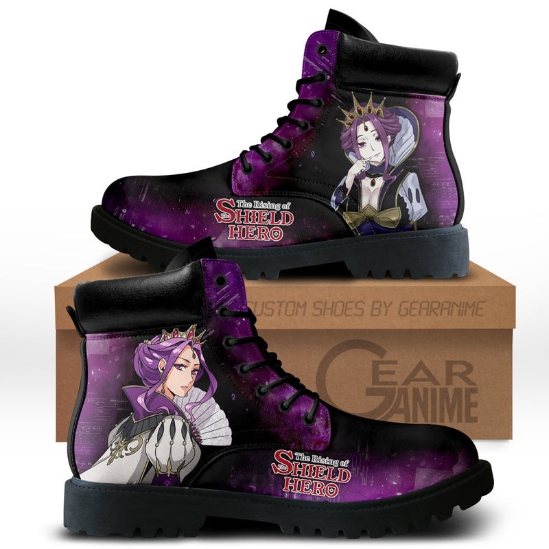 Shield Hero Mirellia Q Melromarc Boots Shoes Anime Custom NTT281