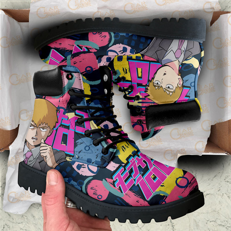 Arataka Reigen Boots Shoes Anime Custom NTT171