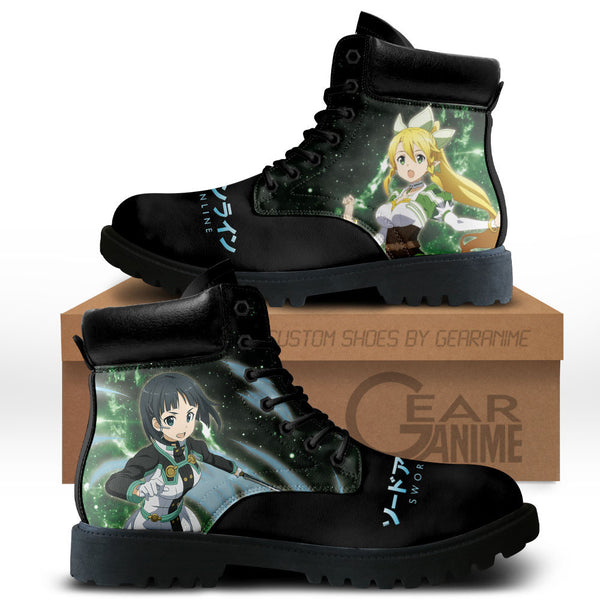 Leafa Boots Shoes Anime Custom MV1110