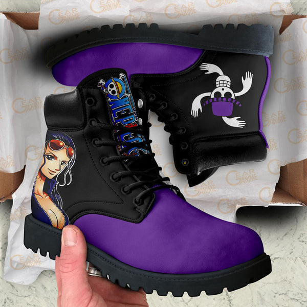 Nico Robin Boots Shoes Anime Custom NTT051