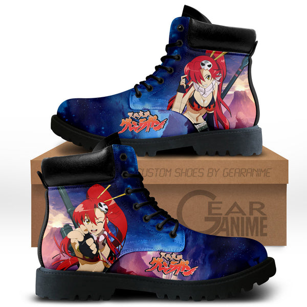 Gurren Lagann Yoko Littner Boots Shoes Anime Custom NTT171