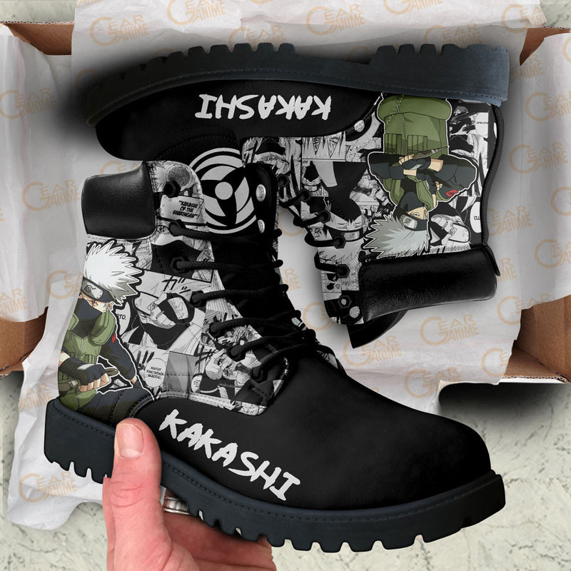 Kakashi Hatake Boots Shoes Anime Custom NTT051