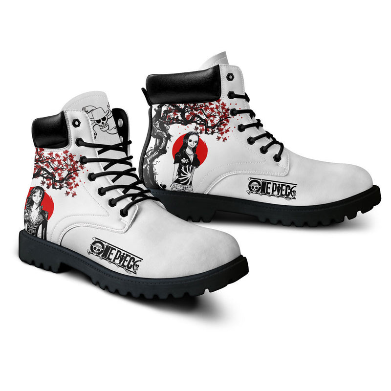 Nico Robin Boots Shoes Anime Custom NTT071