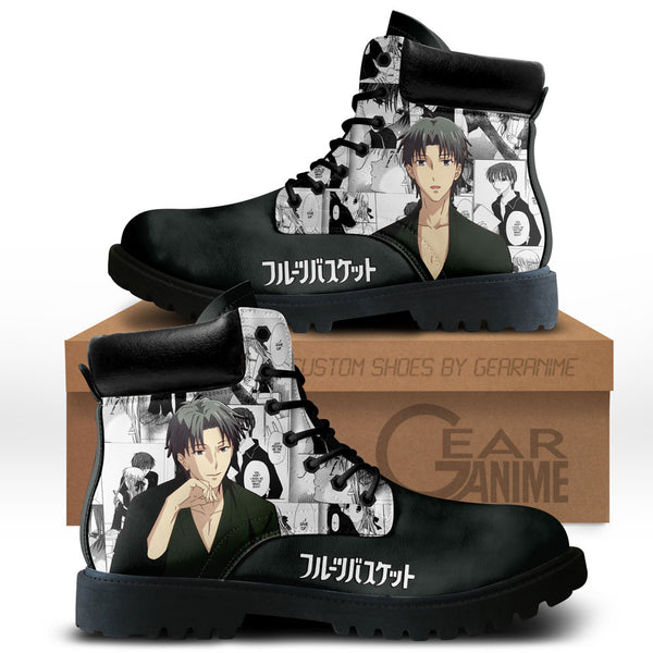 Shigure Sohma Boots Shoes Anime Custom NTT071