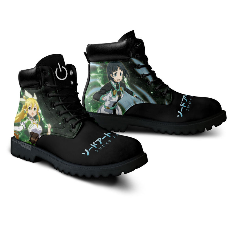 Leafa Boots Shoes Anime Custom MV1110