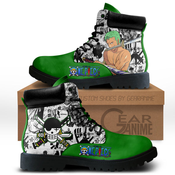 Roronoa Zoro Boots Shoes Anime Custom NTT151