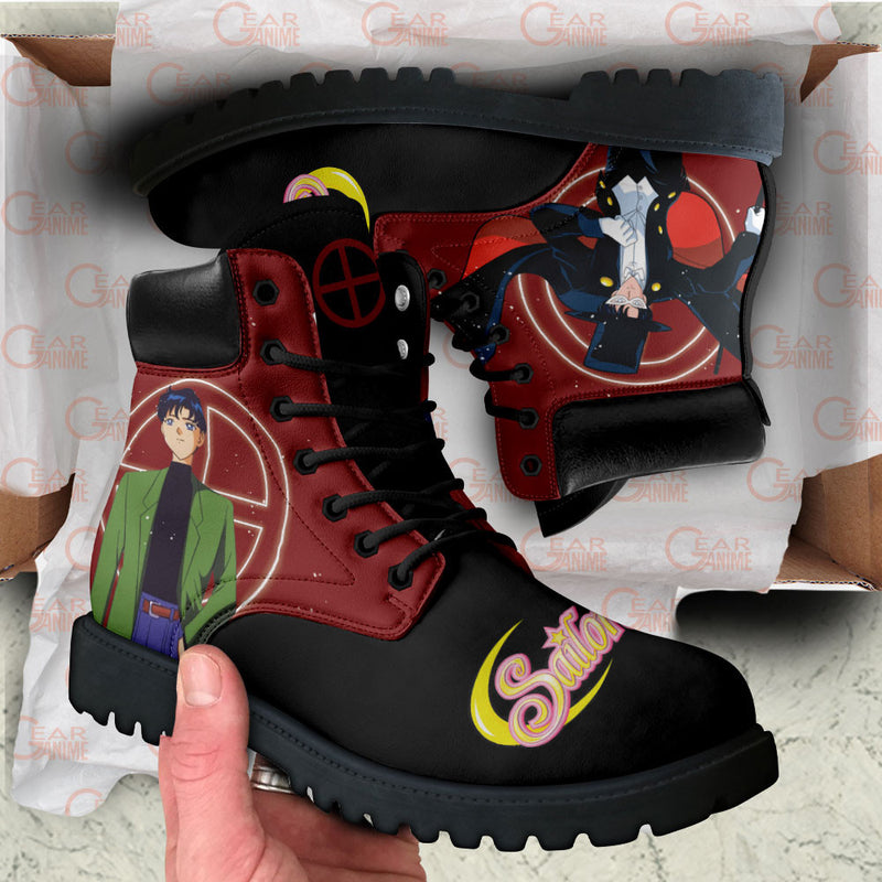 Tuxedo Mask Boots Shoes Anime Custom MV3110