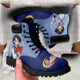 Sailor Mercury Boots Shoes Anime Custom MV3110