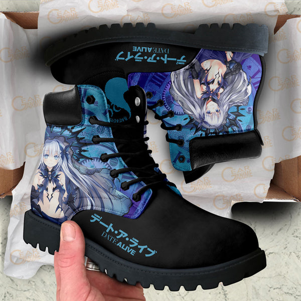 Date A Live Origami Tobiichi Boots Shoes Anime Custom NTT281