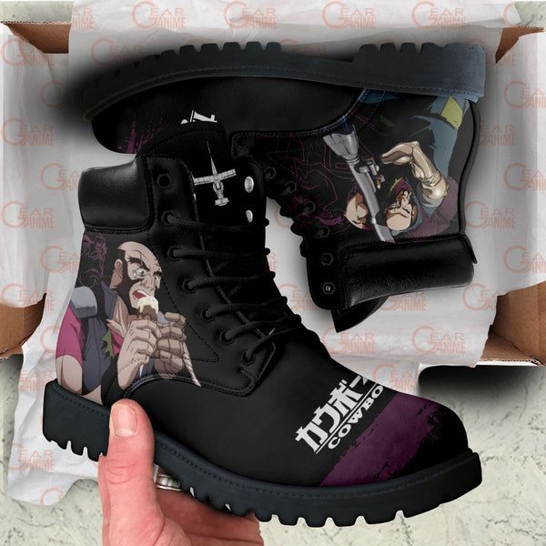 Jet Black Boots Shoes Anime Custom MV1410