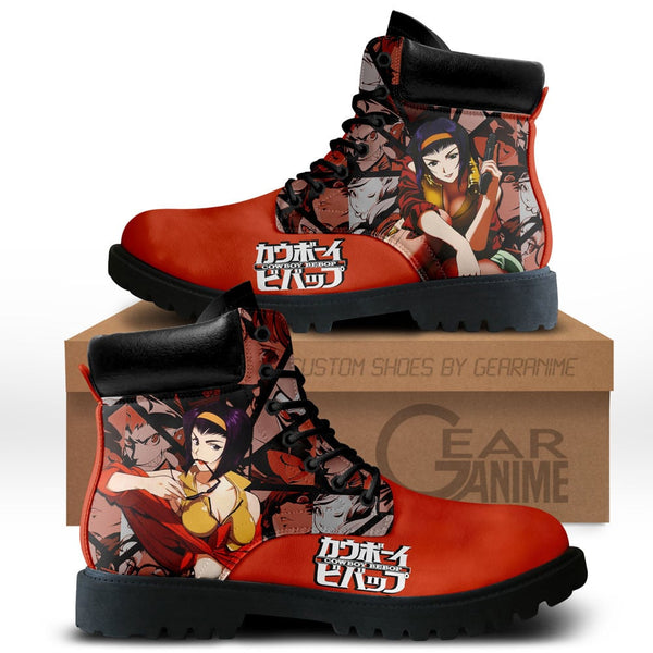 Faye Valentine Boots Shoes Anime Custom NTT281