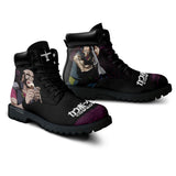 Jet Black Boots Shoes Anime Custom MV1410