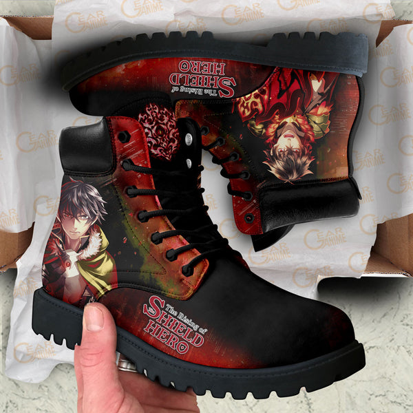 Shield Hero Naofumi Shield of Wrath Boots Shoes Anime Custom NTT281