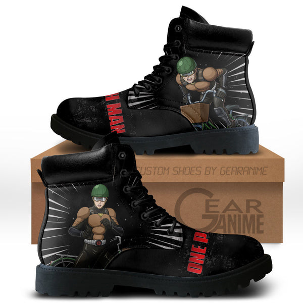 OPM Mumen Rider Boots Shoes Anime Custom MV0711