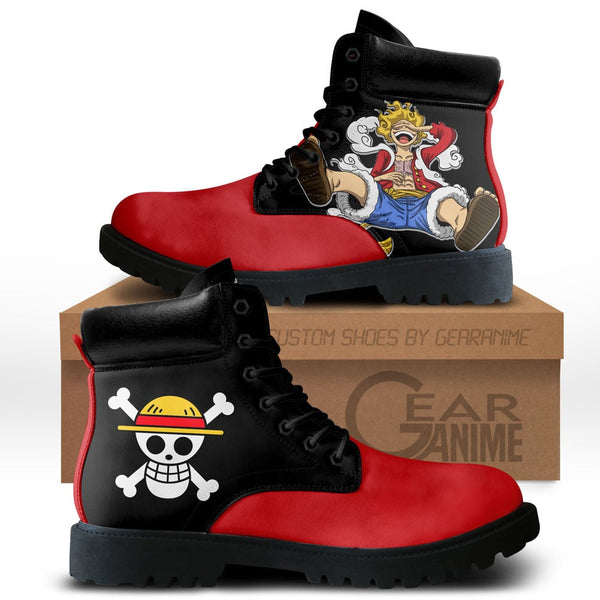 Luffy Gear 5 Boots Shoes Anime Custom NTT051