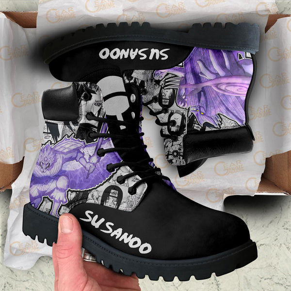 Sasuke Susanoo Boots Shoes Anime Custom NTT051