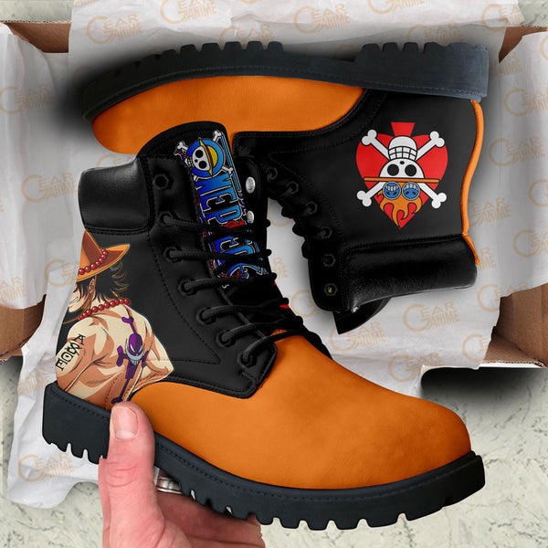 Ace Boots Shoes Anime Custom NTT051