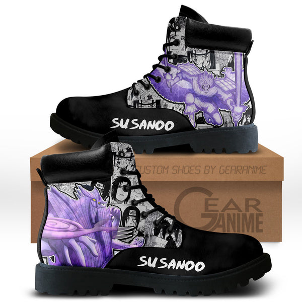 Sasuke Susanoo Boots Shoes Anime Custom NTT051