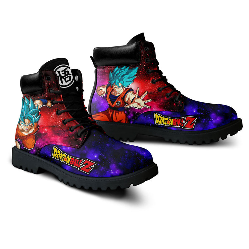 Goku Blue Boots Shoes Anime Custom NTT051