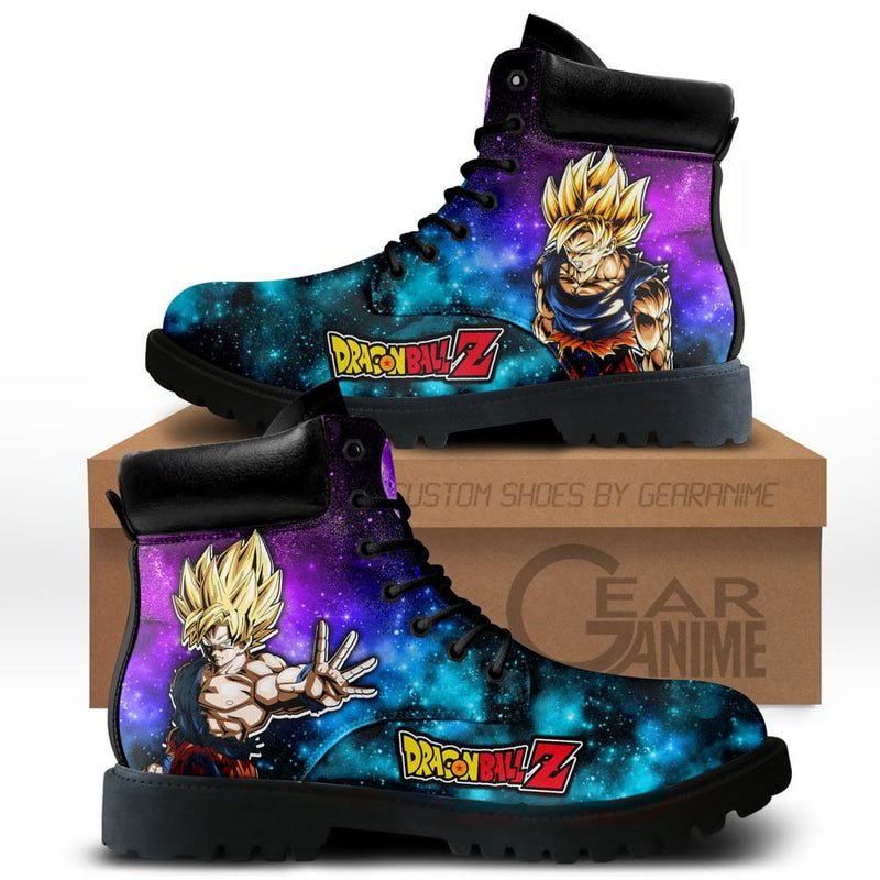 Goku Super Saiyan Boots Shoes Anime Custom NTT051