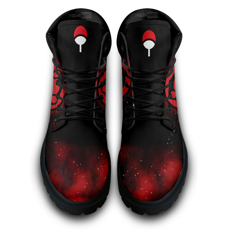 Madara Uchiha Mangekyo Sharingan Boots Shoes Anime Custom MV1511