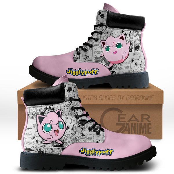 Jigglypuff Boots Shoes Anime Custom NTT051