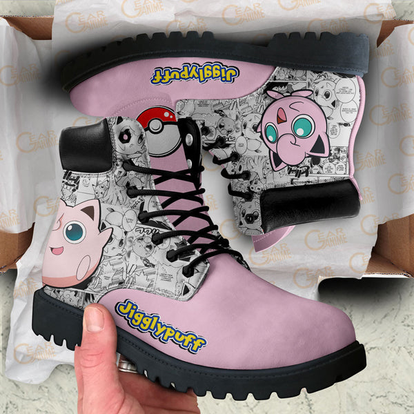 Jigglypuff Boots Shoes Anime Custom NTT051