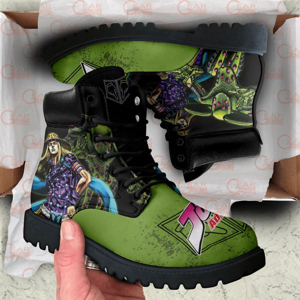 Gyro Zeppeli Boots Shoes Anime Custom MV0512