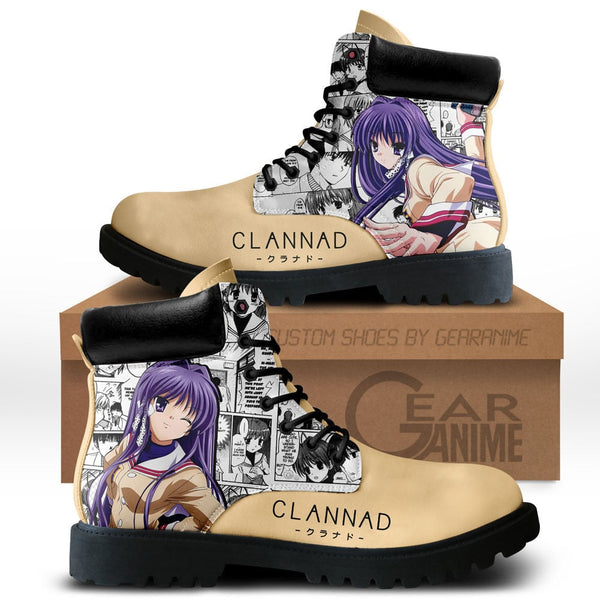 Clannad Kyou Fujibayashi Boots Shoes Anime Custom NTT191