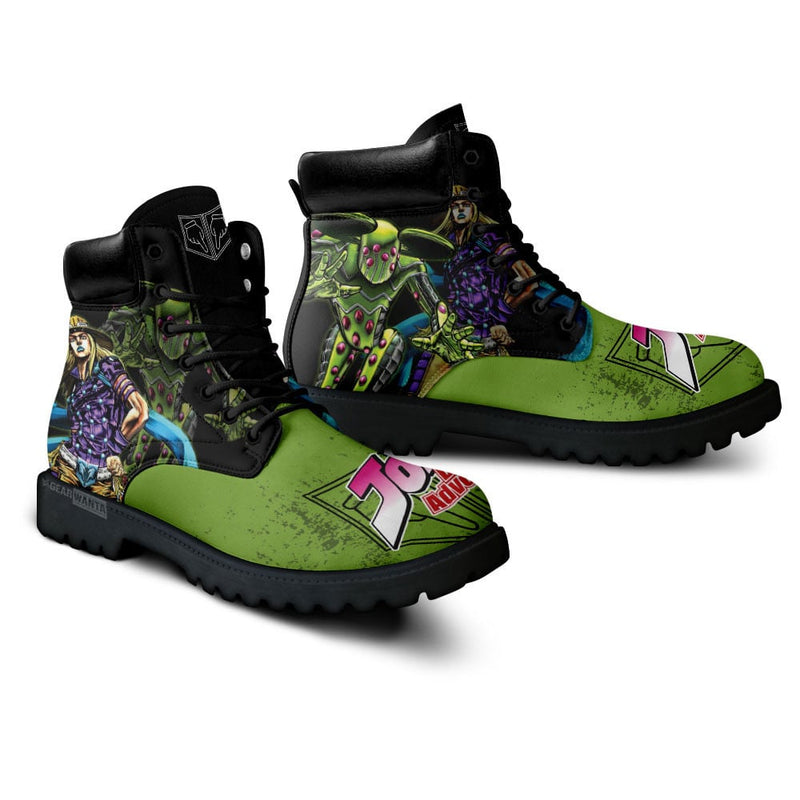 Gyro Zeppeli Boots Shoes Anime Custom MV0512