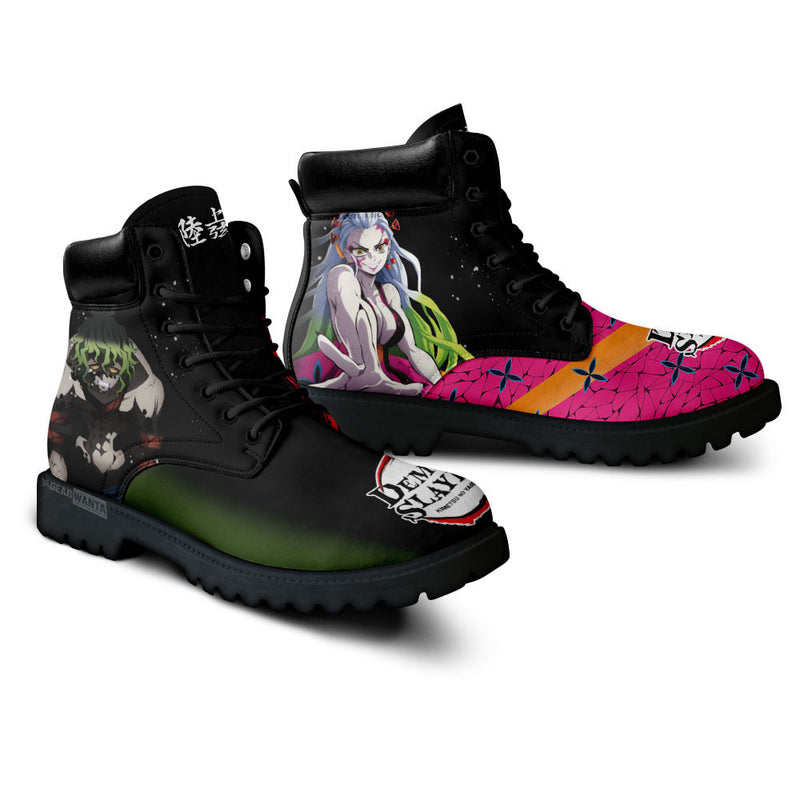 Gyutaro and Daki Boots Shoes Anime Custom MV0512