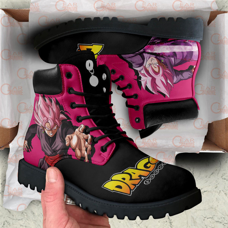 Goku Black Rose Boots Shoes Anime Custom MV2811