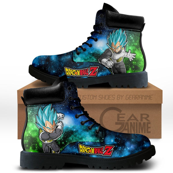 Vegeta Blue Boots Shoes Anime Custom NTT051