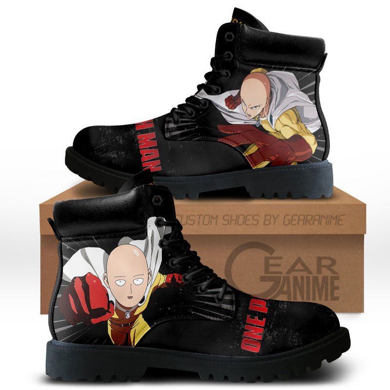 OPM Saitama Boots Shoes Anime Custom MV0711