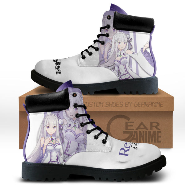 Emilia Boots Shoes Anime Custom MV0711