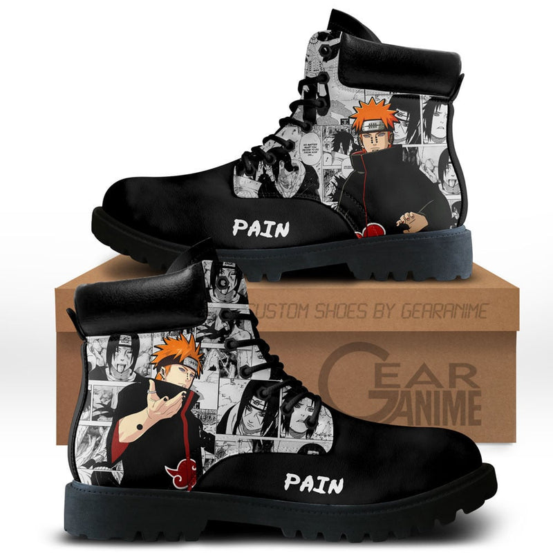 Pain Boots Shoes Anime Custom NTT051