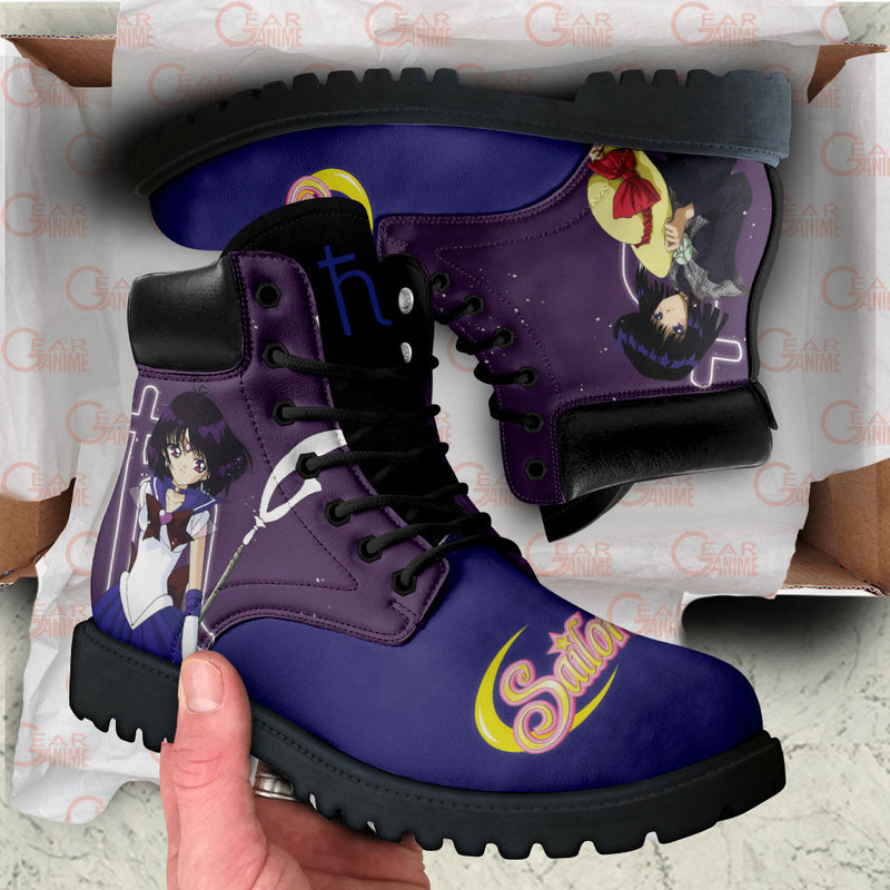 Sailor Saturn Boots Shoes Anime Custom MV3110