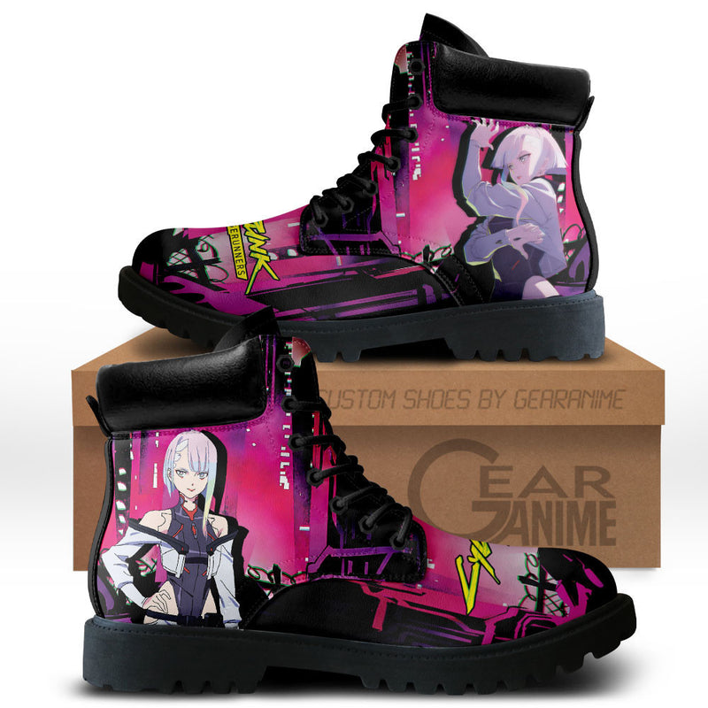 Cyberpunk Lucy Boots Shoes Anime Custom MV2811