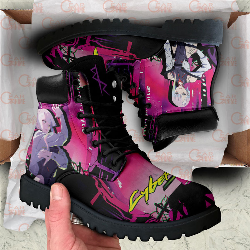 Cyberpunk Lucy Boots Shoes Anime Custom MV2811