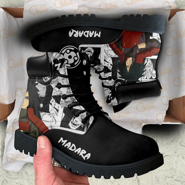 Madara Uchiha Boots Shoes Anime Custom NTT051