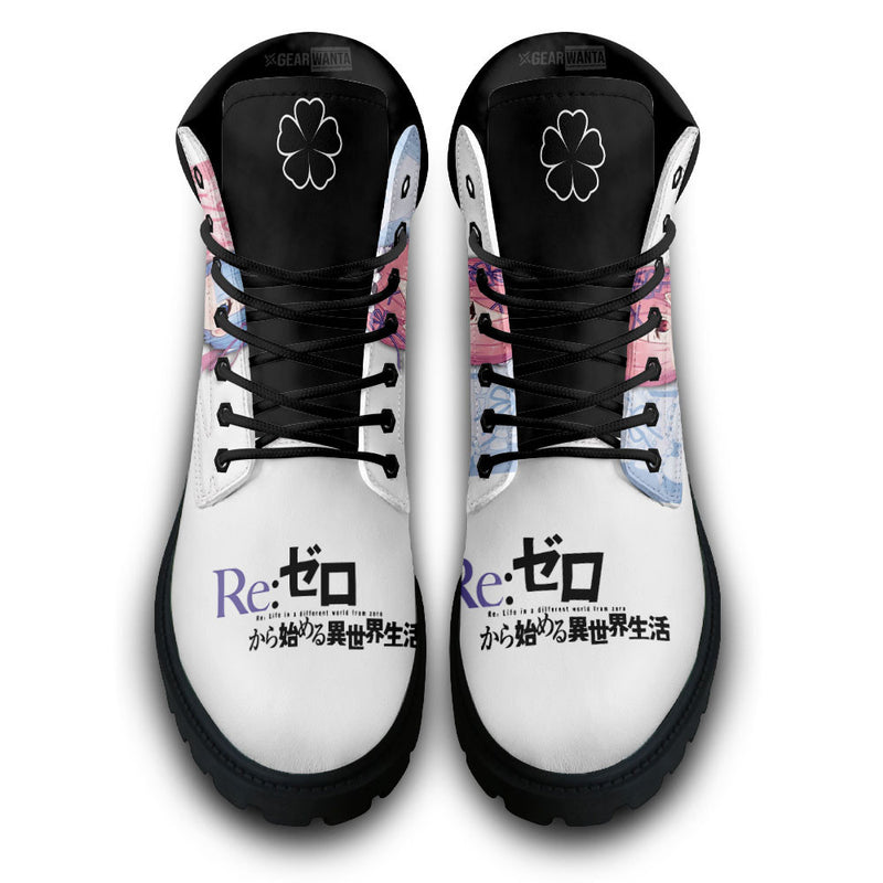 Ram and Rem Boots Shoes Anime Custom MV0711