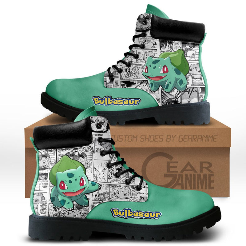 Bulbasaur Boots Shoes Anime Custom NTT051