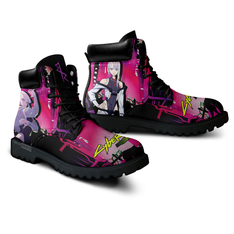 Cyberpunk Lucy Boots Shoes Anime Custom MV2811