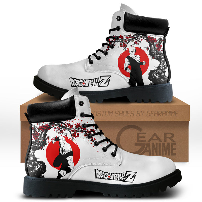 Tien Shinhan Boots Shoes Anime Custom NTT071