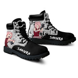 Sakura Haruno Boots Shoes Anime Custom NTT051