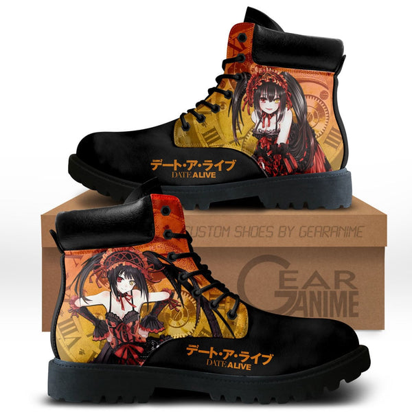 Date A Live Kurumi Tokisaki Boots Shoes Anime Custom NTT281