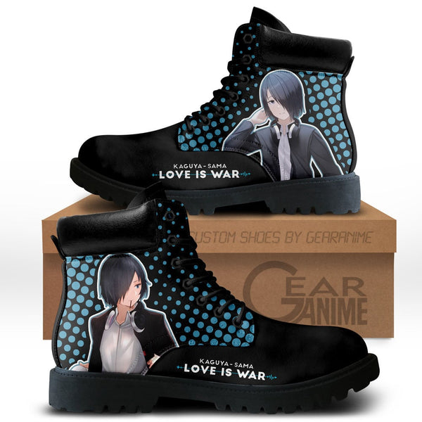 Kaguya-sama Yu Ishigami Boots Shoes Anime Custom NTT071