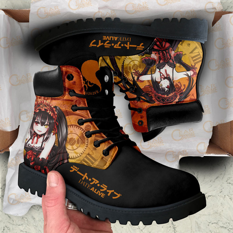 Date A Live Kurumi Tokisaki Boots Shoes Anime Custom NTT281